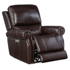 Fauteuil inclinable électrique en cuir Hooker Furniture RC602-PHZL Eisley 39 pouces de large