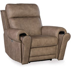 Meuble Hooker SS635-PHZL1 Duncan 43 large avec cadre en métal et cuir