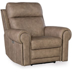 Meuble Hooker SS635-PHZL1 Duncan 43 large avec cadre en métal et cuir
