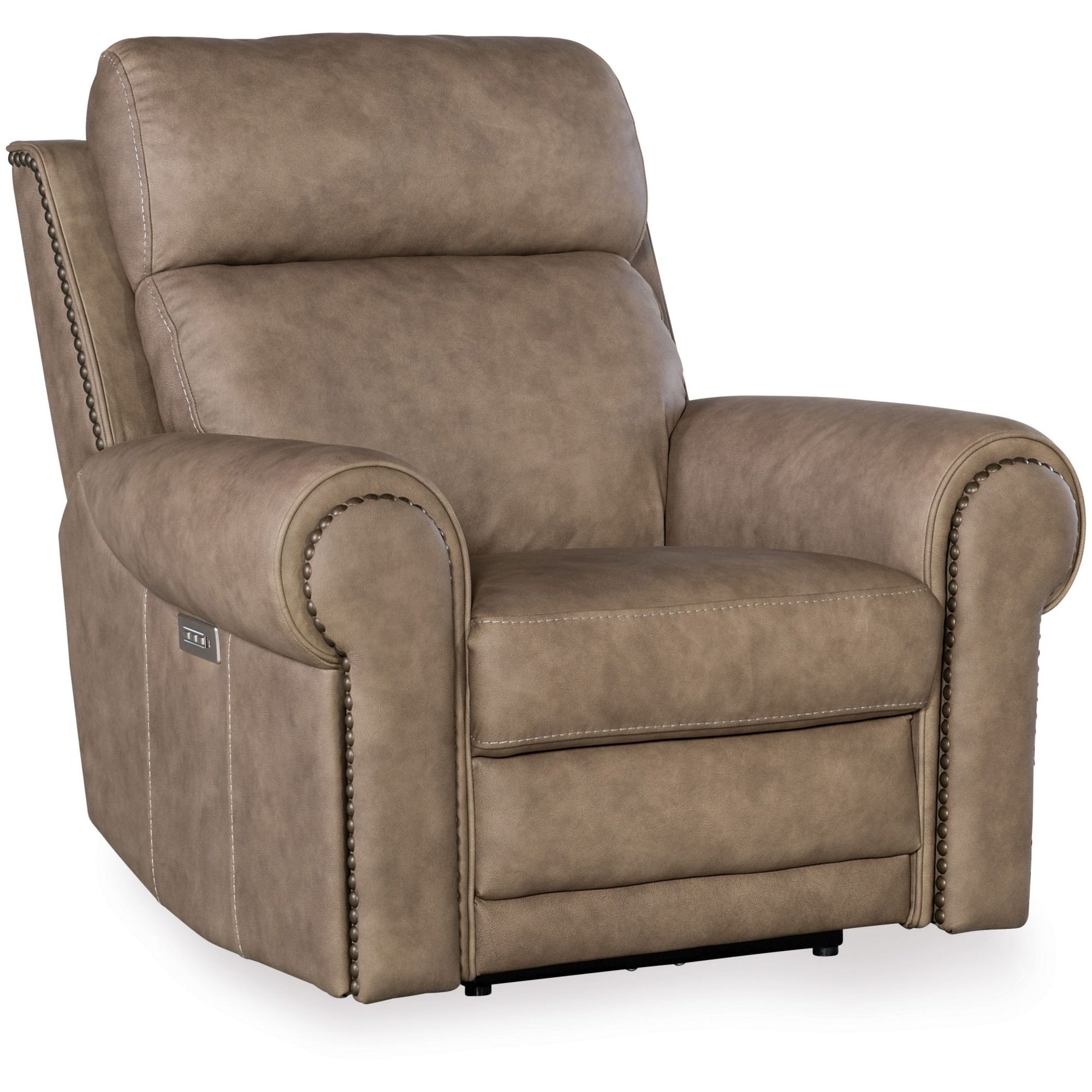Meuble Hooker SS635-PHZL1 Duncan 43 large avec cadre en métal et cuir