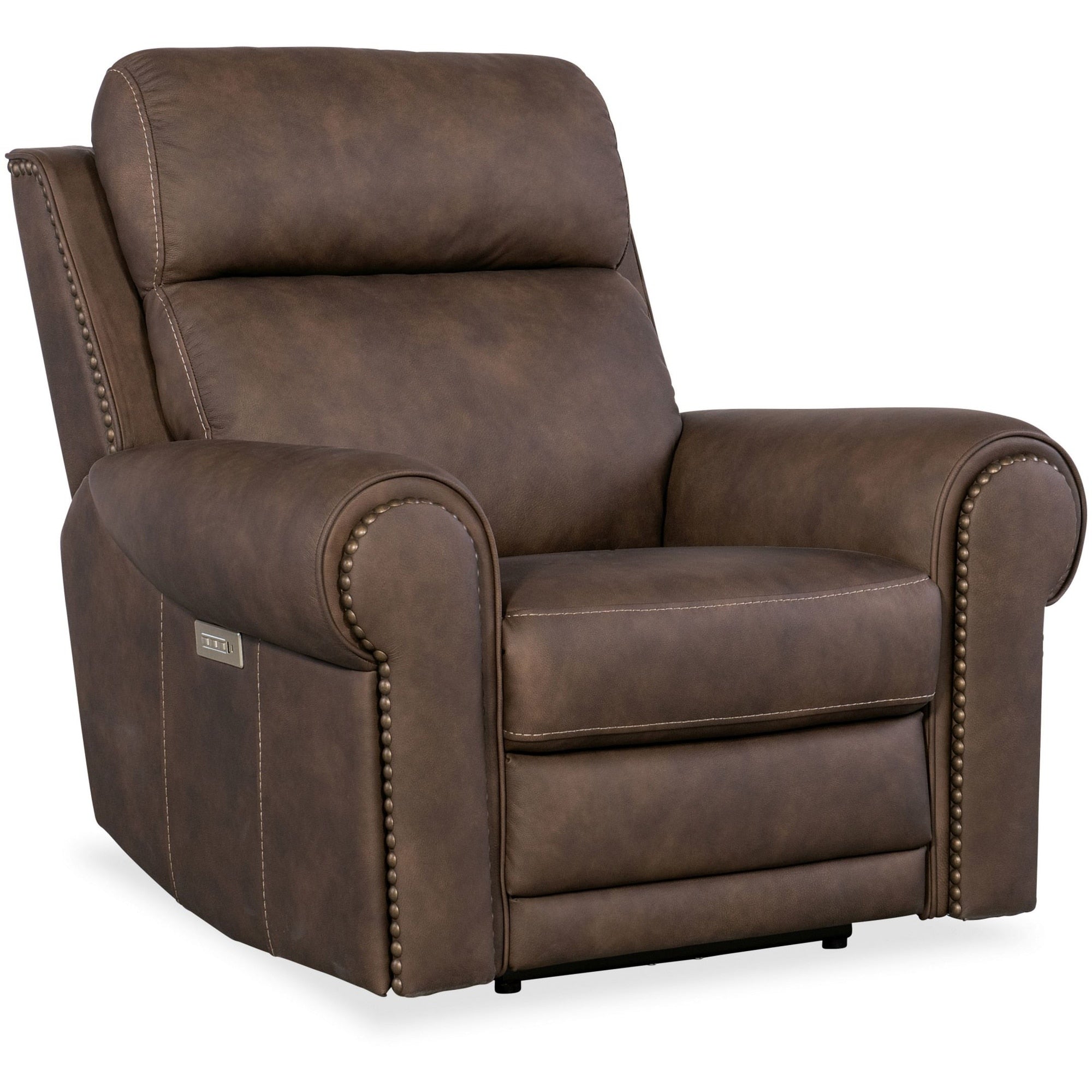 Meuble Hooker SS635-PHZL1 Duncan 43 large avec cadre en métal et cuir