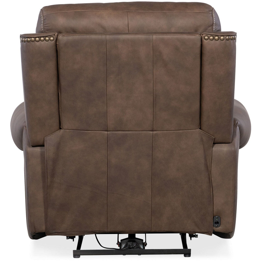 Meuble Hooker SS635-PHZL1 Duncan 43 large avec cadre en métal et cuir