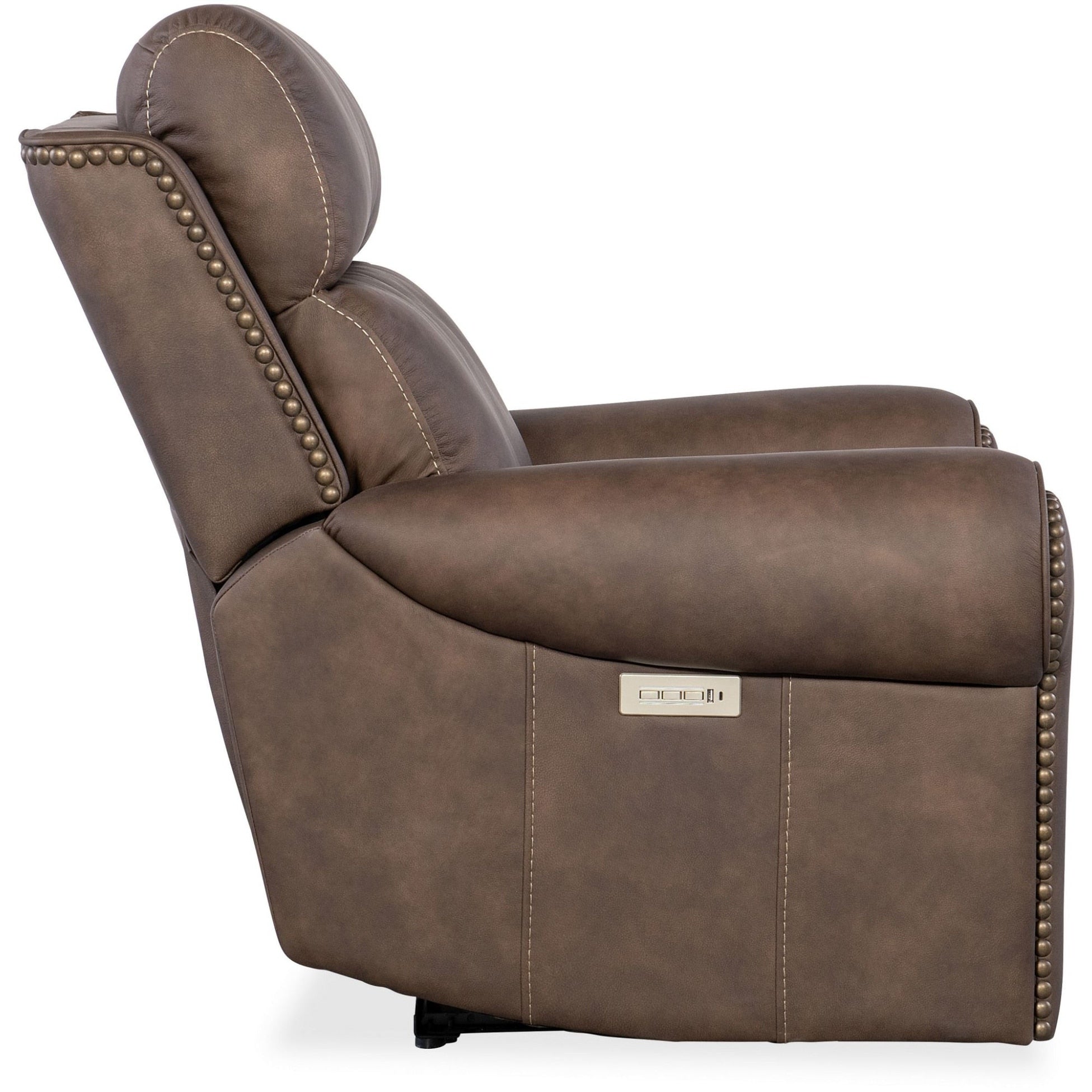 Meuble Hooker SS635-PHZL1 Duncan 43 large avec cadre en métal et cuir