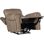 Meuble Hooker SS635-PHZL1 Duncan 43 large avec cadre en métal et cuir