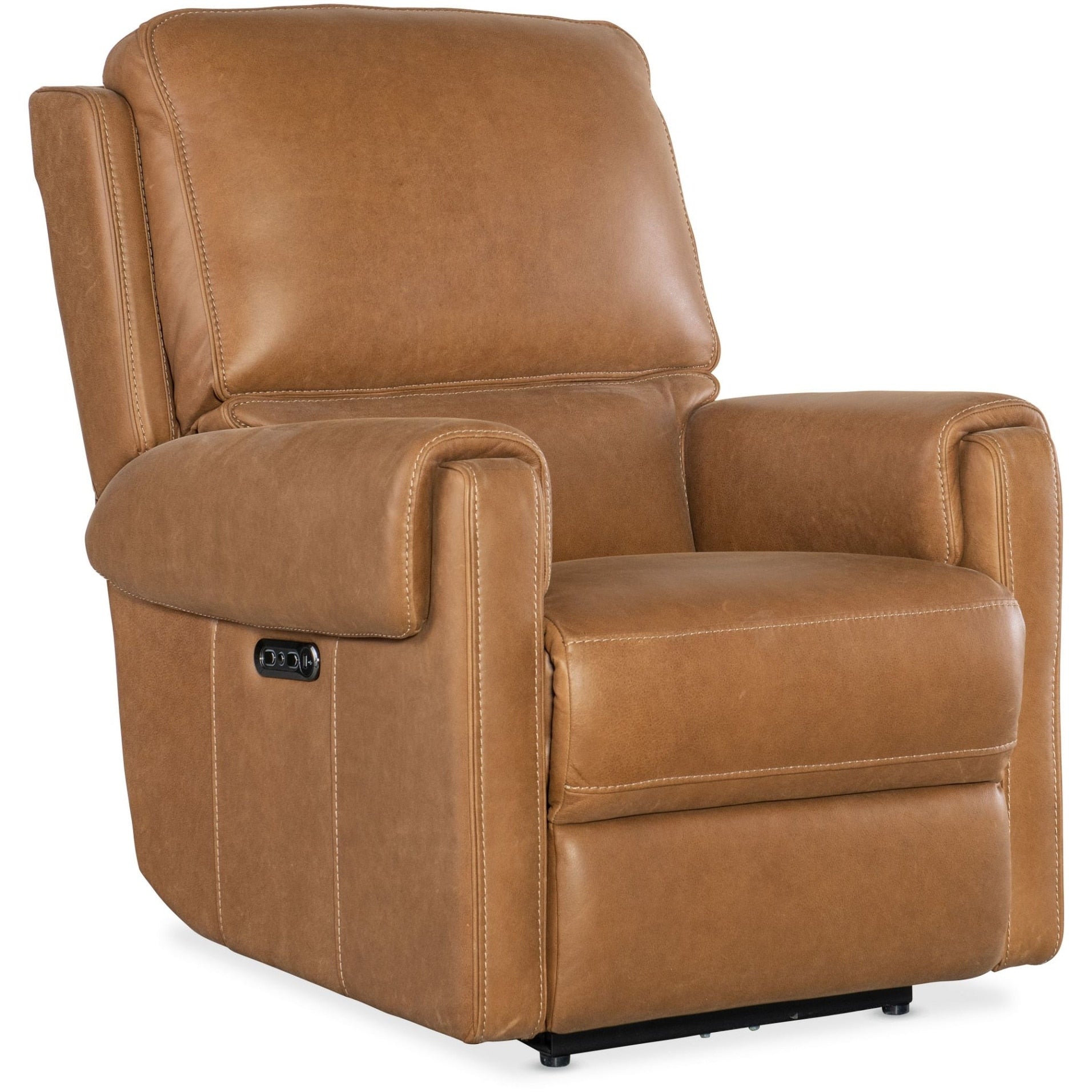 Meubles Hooker SS718-PHZ1 Somers 34 po, large, cadre en métal, cuir