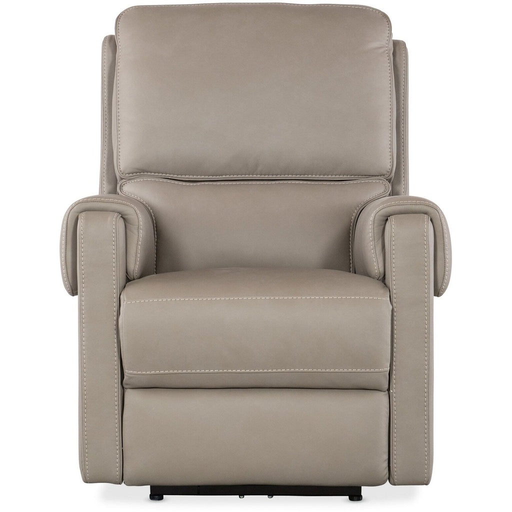 Meubles Hooker SS718-PHZ1 Somers 34 po, large, cadre en métal, cuir