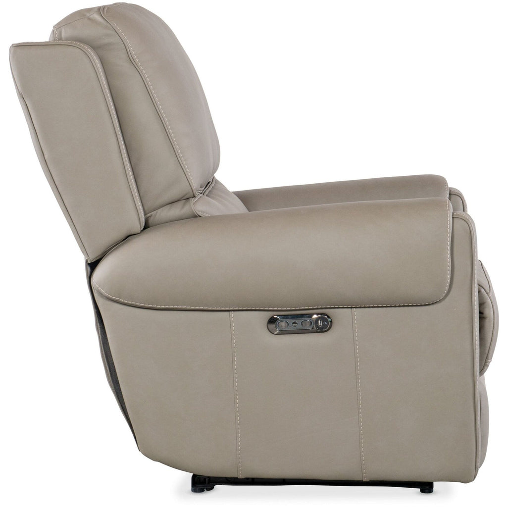 Meubles Hooker SS718-PHZ1 Somers 34 po, large, cadre en métal, cuir