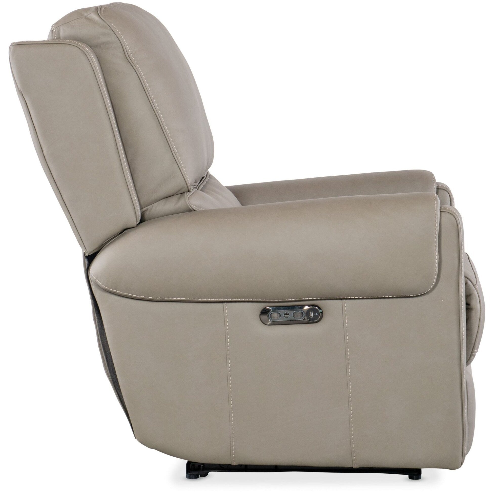 Meubles Hooker SS718-PHZ1 Somers 34 po, large, cadre en métal, cuir
