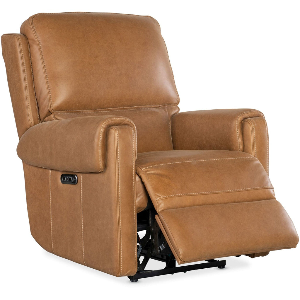 Meubles Hooker SS718-PHZ1 Somers 34 po, large, cadre en métal, cuir