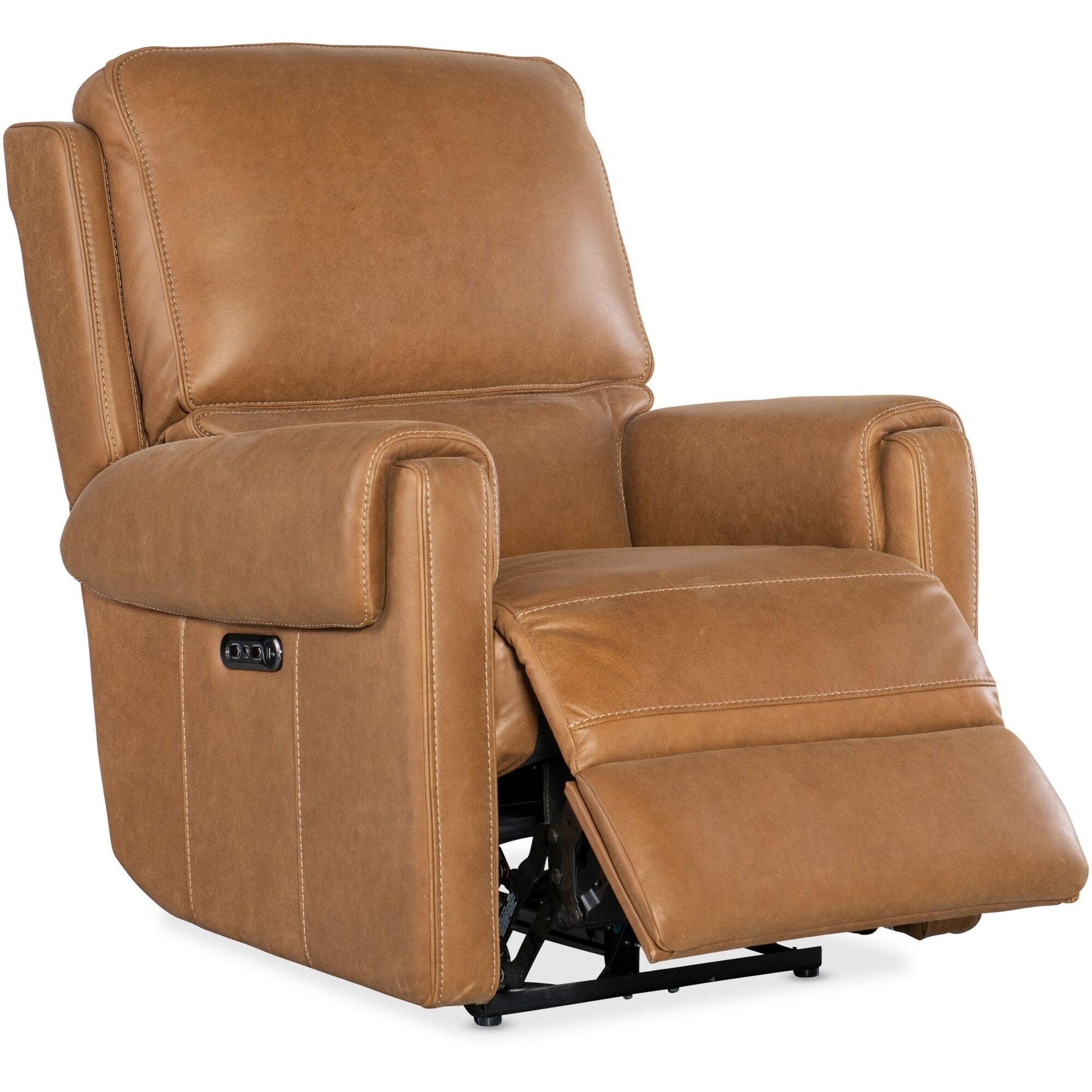 Meubles Hooker SS718-PHZ1 Somers 34 po, large, cadre en métal, cuir