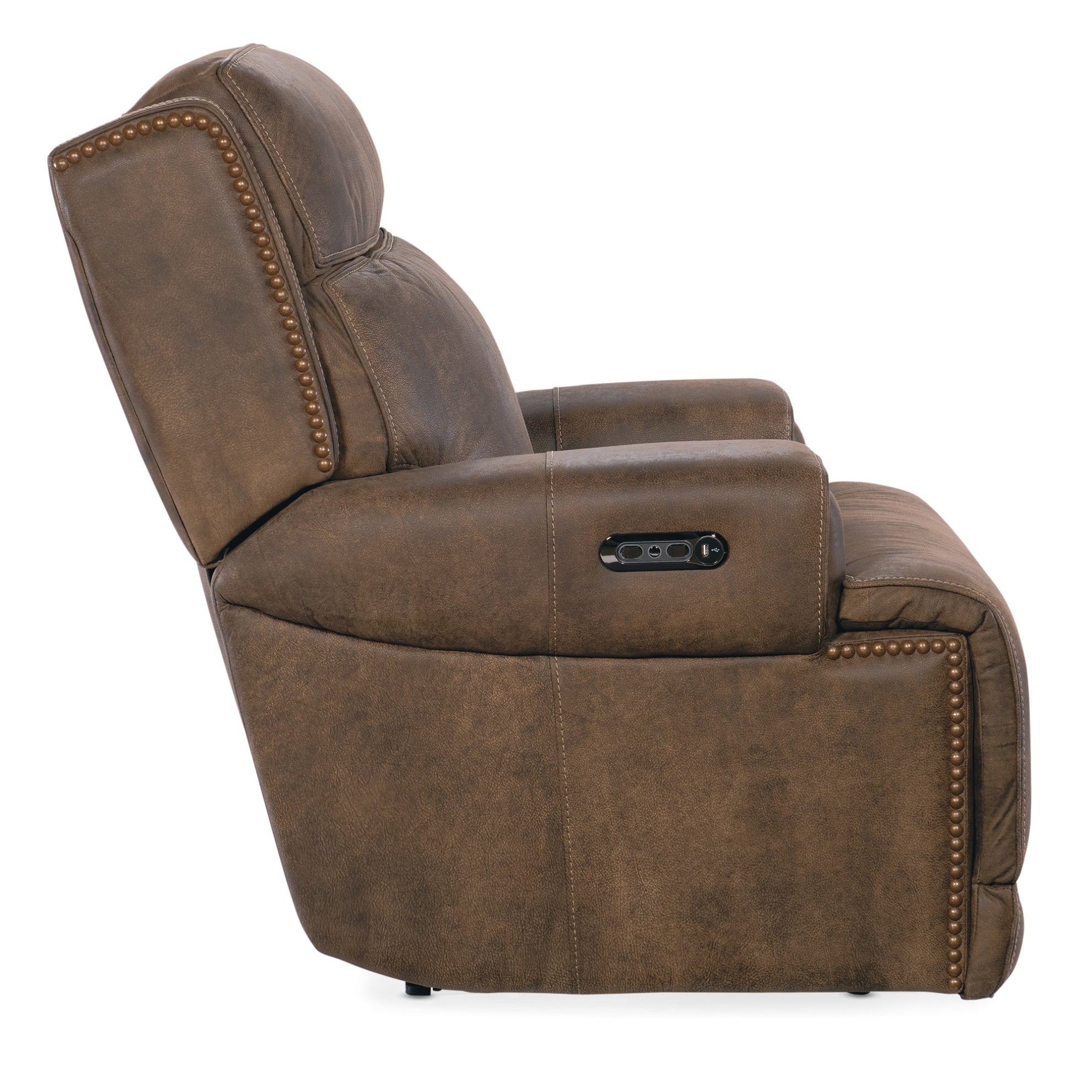 Fauteuil inclinable en cuir Wheeler 39 pouces de large, Hooker Furniture SS762-PHZ1