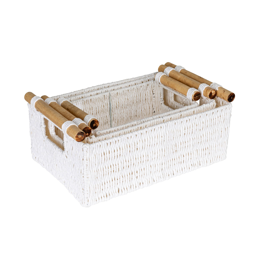 Paniers tissés décoratifs essentiels pour la maison