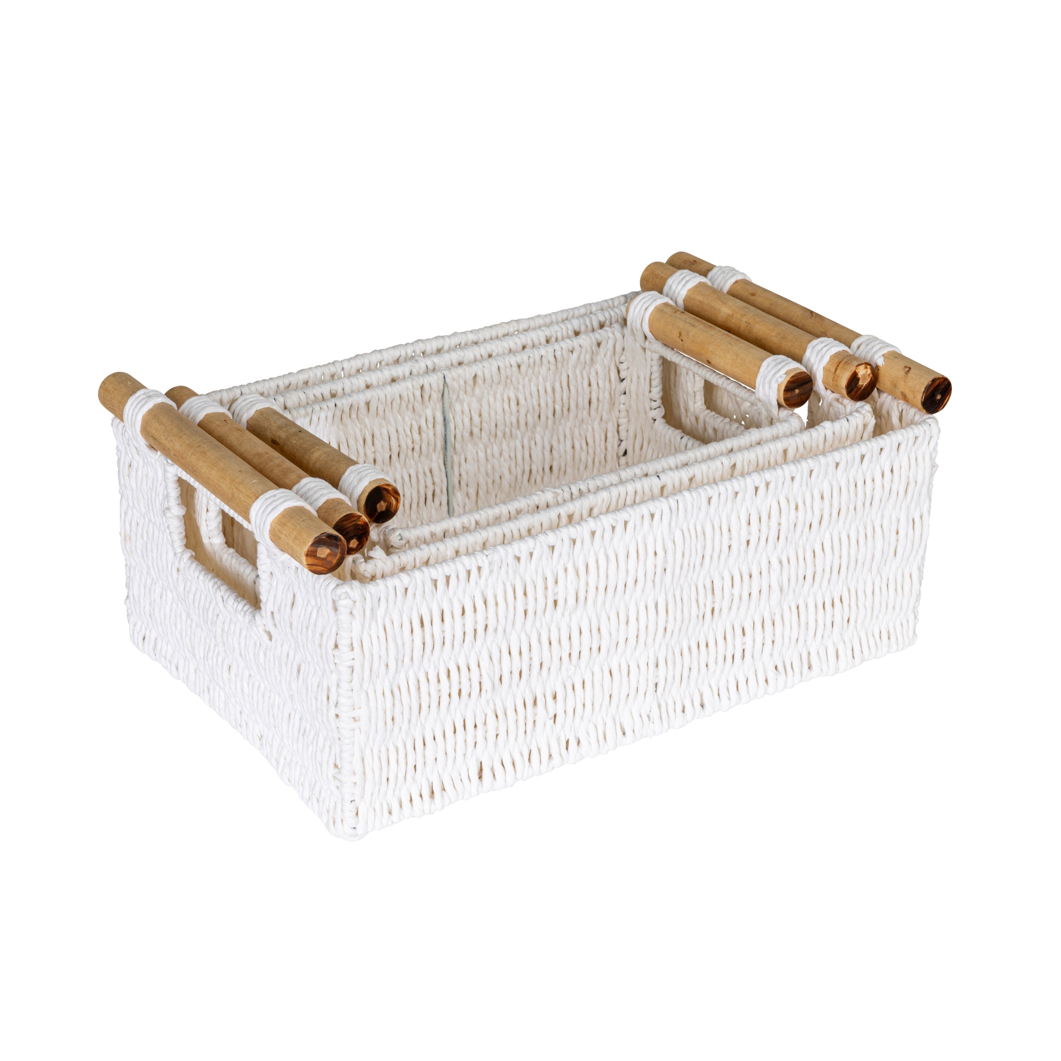 Paniers tissés décoratifs essentiels pour la maison