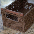 Paniers tissés décoratifs essentiels pour la maison