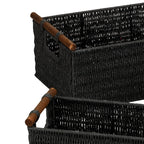 Paniers tissés décoratifs essentiels pour la maison
