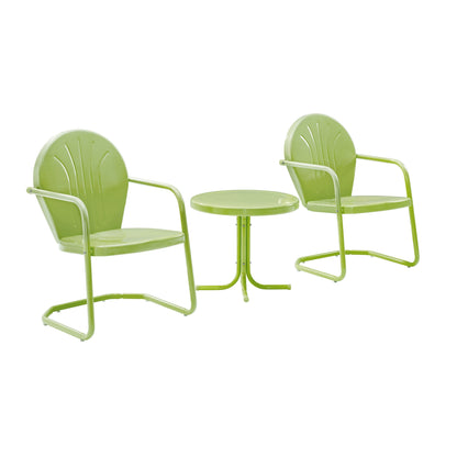 Ensemble de 3 fauteuils d'extérieur en métal Crosley Griffith
