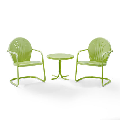 Ensemble de 3 fauteuils d'extérieur en métal Crosley Griffith