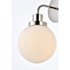 Applique de salle de bain Hudson à 1 lumière avec abat-jour globe givré