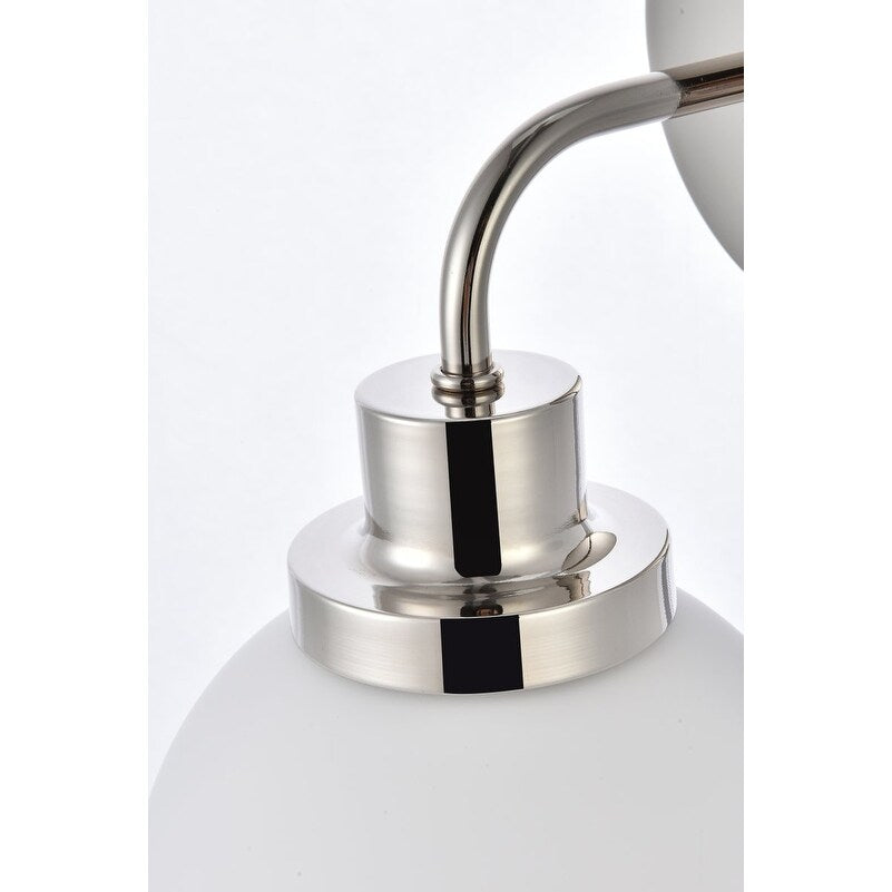 Applique de salle de bain Hudson à 1 lumière avec abat-jour globe givré