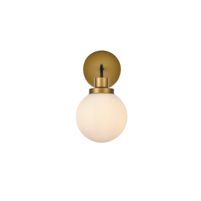 Applique de salle de bain Hudson à 1 lumière avec abat-jour globe givré