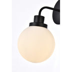 Applique de salle de bain Hudson à 1 lumière avec abat-jour globe givré