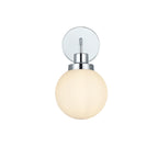 Applique de salle de bain Hudson à 1 lumière avec abat-jour globe givré