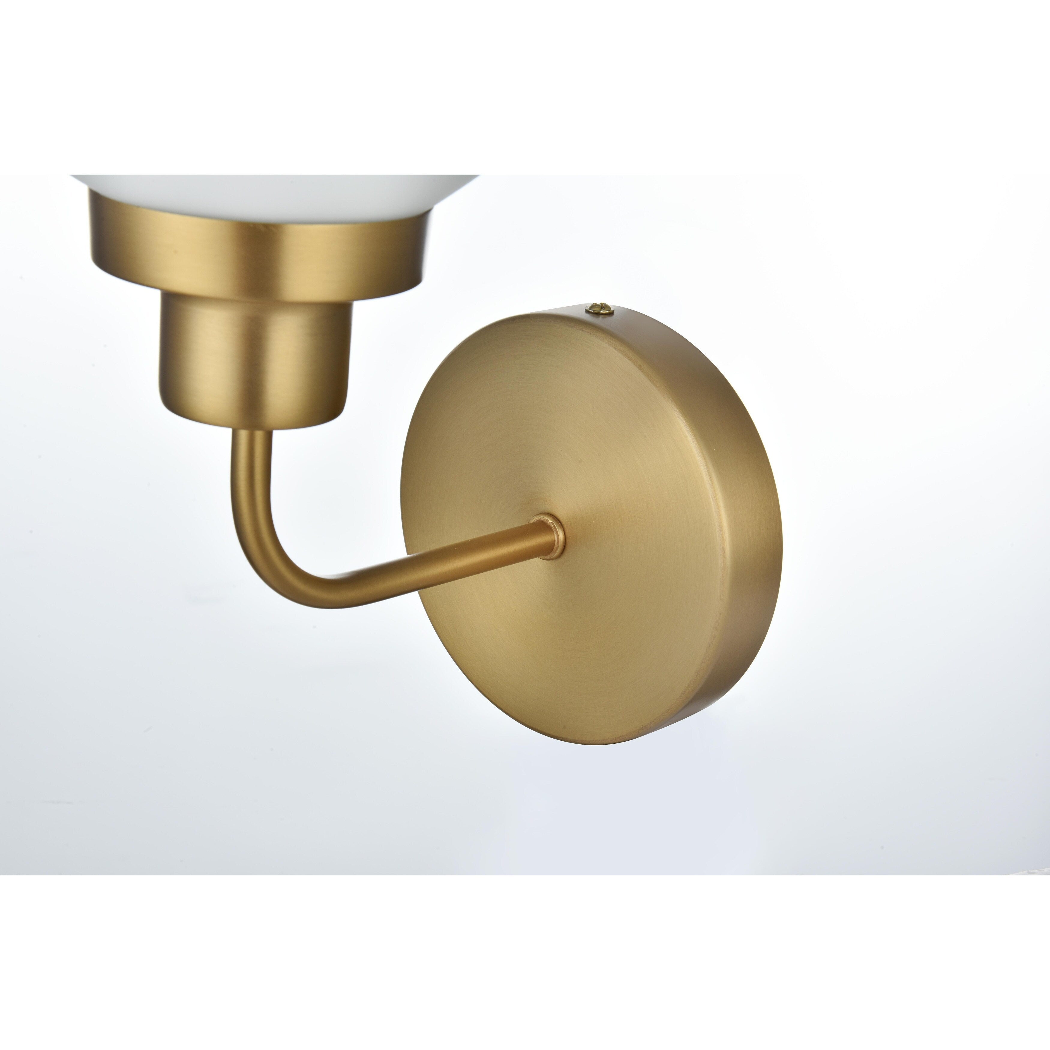 Applique de salle de bain Hudson à 1 lumière avec abat-jour globe givré