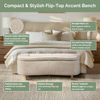 Banc d'appoint de rangement incurvé de style boucle INK IVY Bailey