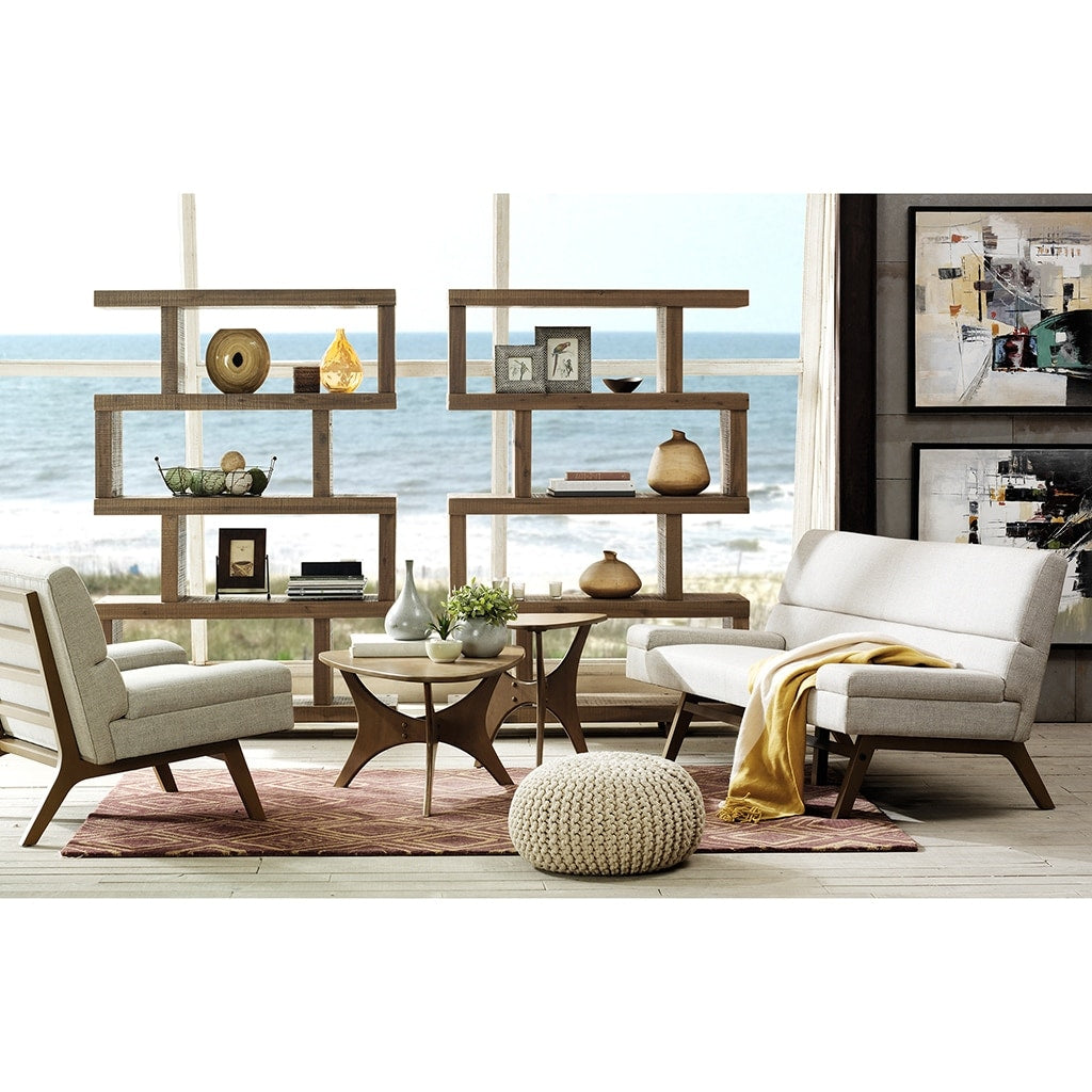 INK IVY Blaze Triangle Wood Side Table