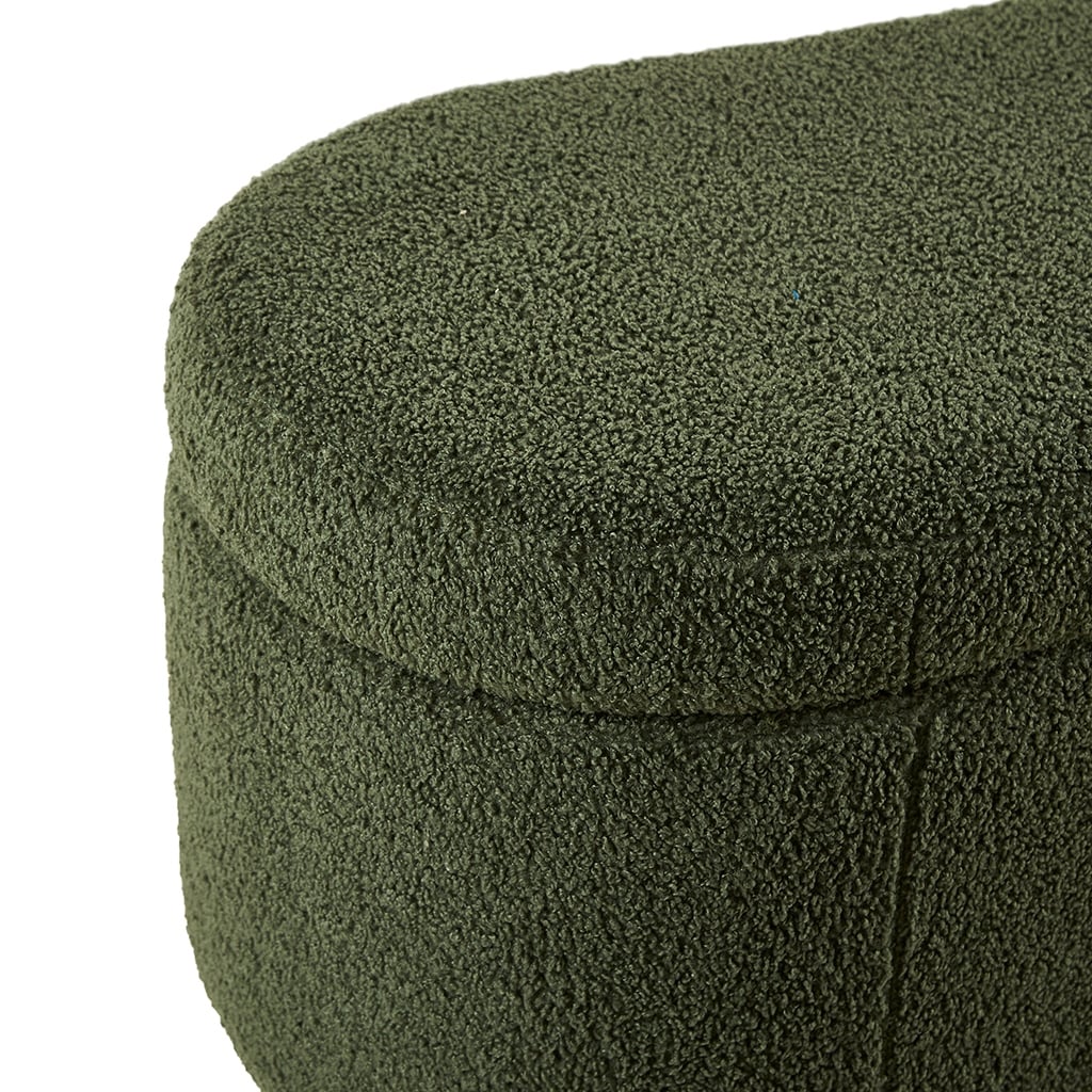 Banc d'appoint de rangement incurvé de style boucle INK IVY Bailey