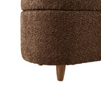 Banc d'appoint de rangement incurvé de style boucle INK IVY Bailey