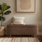 Banc d'appoint de rangement incurvé de style boucle INK IVY Bailey