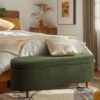 Banc d'appoint de rangement incurvé de style boucle INK IVY Bailey