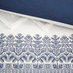 Parure de lit 3 pièces en coton avec capitonnage chenille INK+IVY Mila