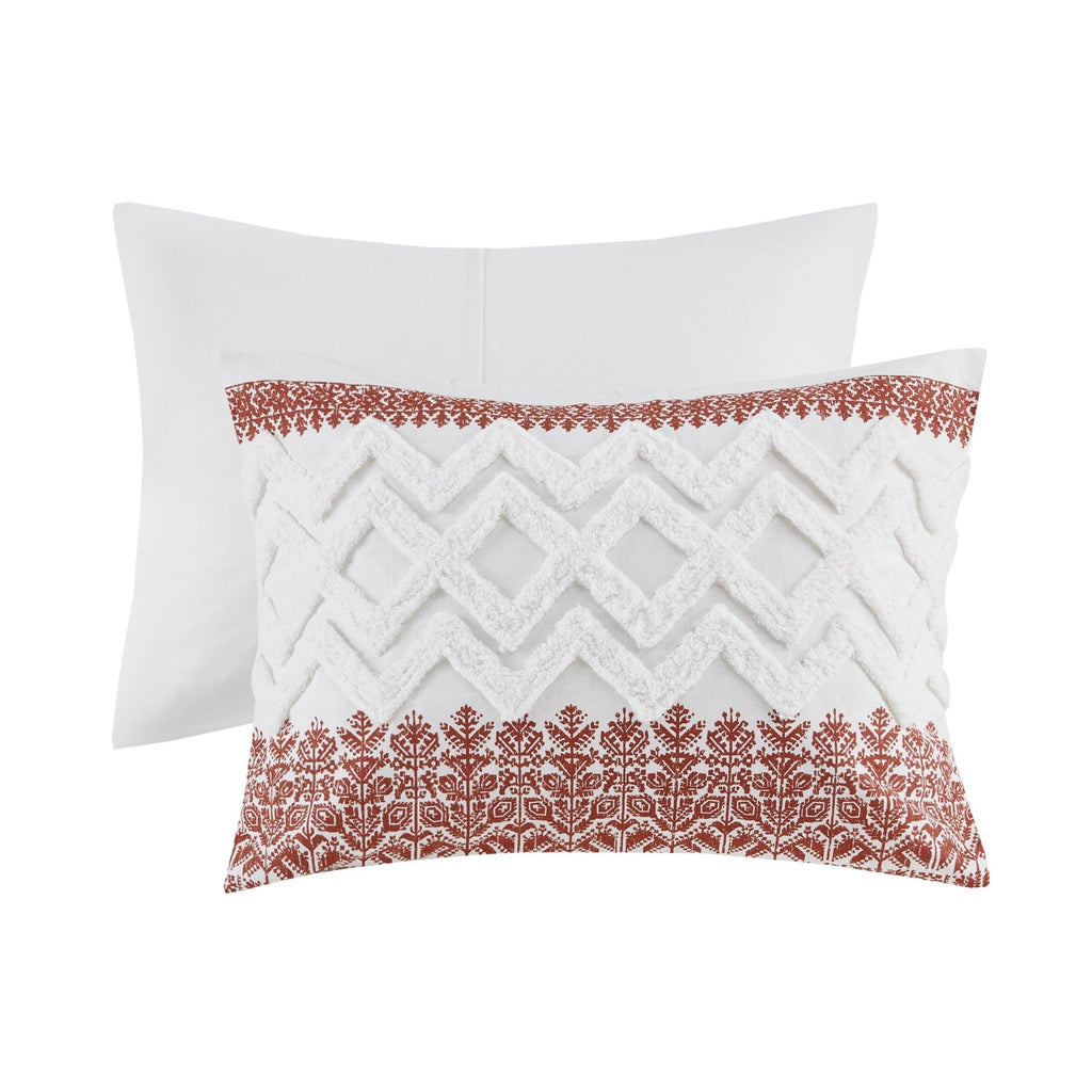 Parure de lit 3 pièces en coton avec capitonnage chenille INK+IVY Mila