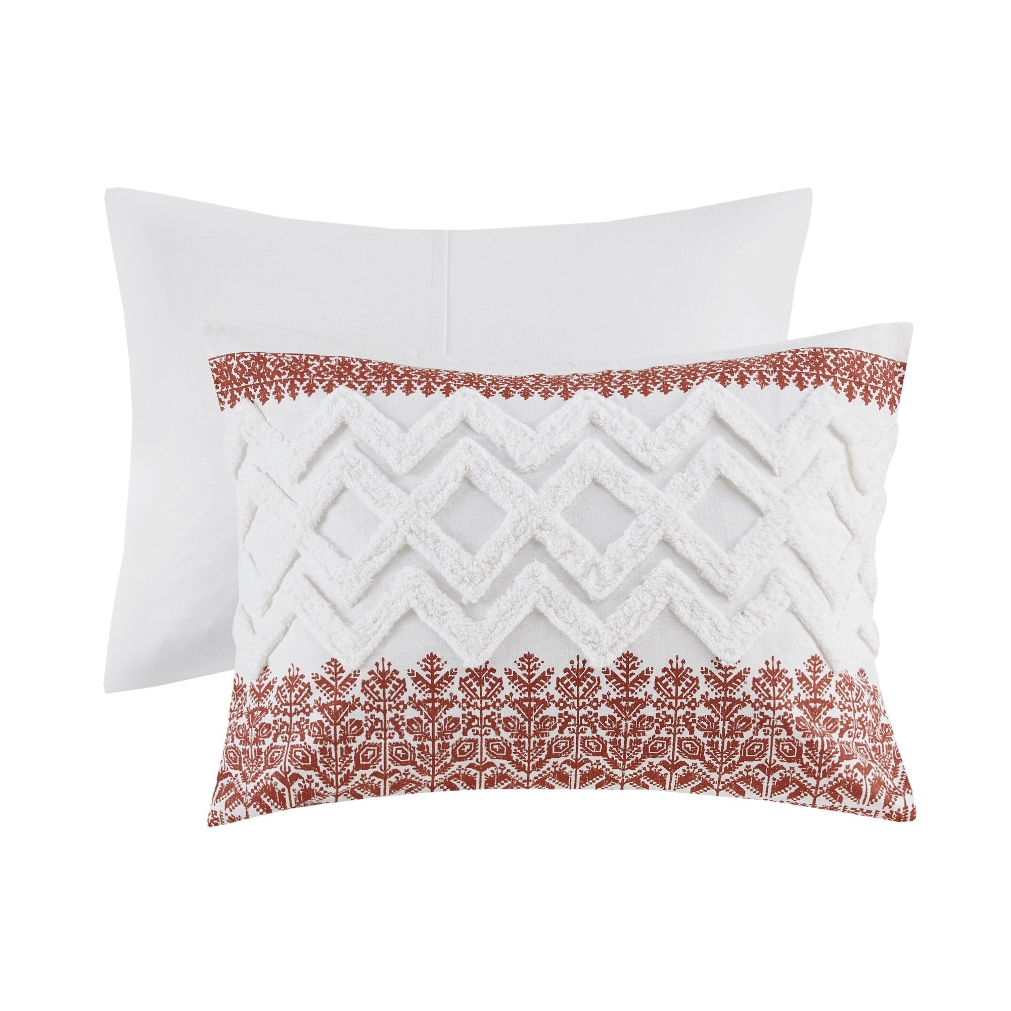 Parure de lit 3 pièces en coton avec capitonnage chenille INK+IVY Mila