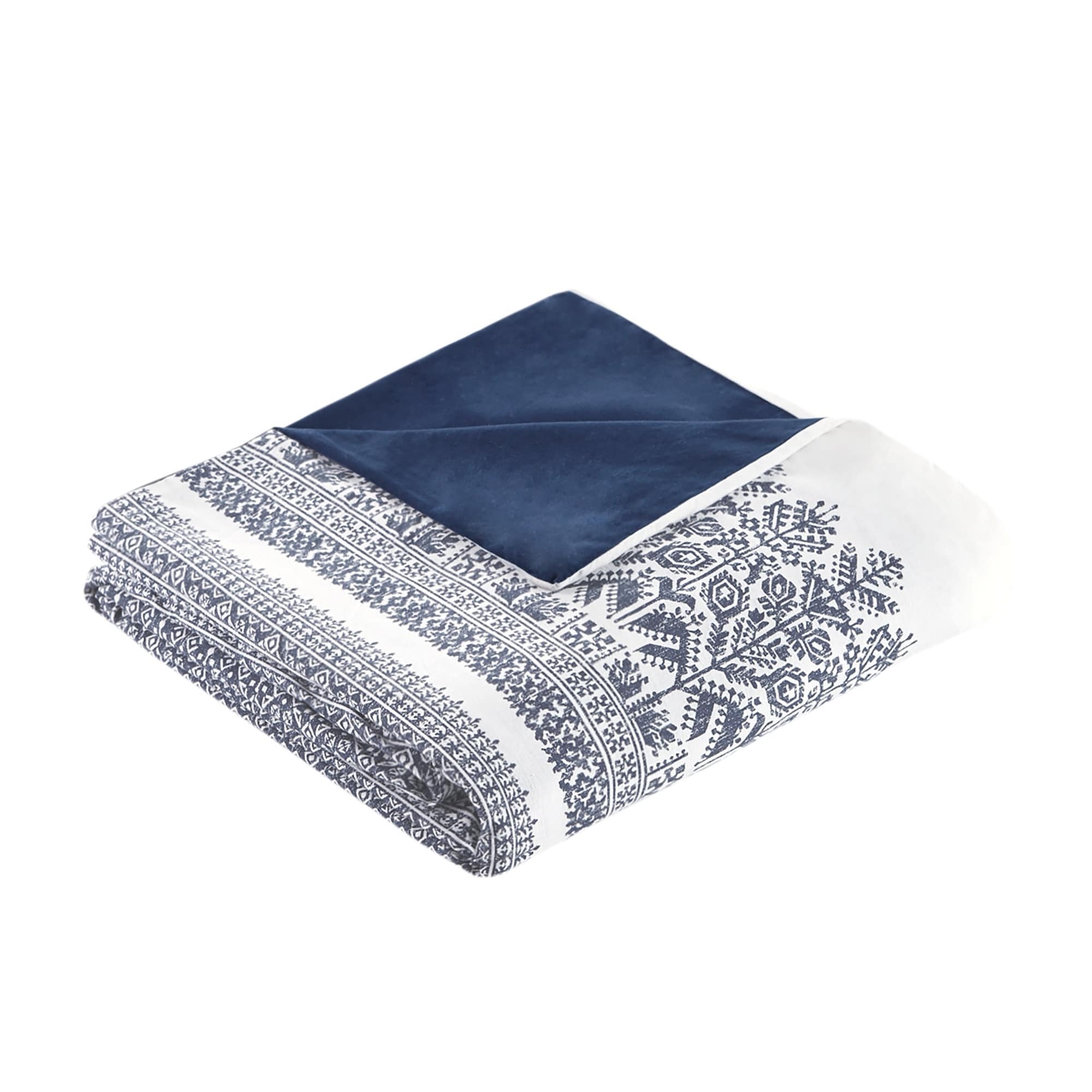 Parure de lit 3 pièces en coton avec capitonnage chenille INK+IVY Mila