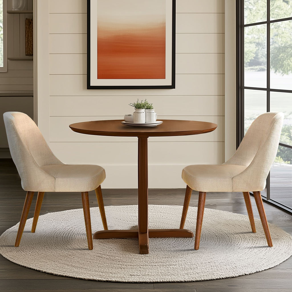 Chaises de salle à manger rembourrées INK IVY Nola avec dossier découpé (lot de 2)