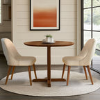 Chaises de salle à manger rembourrées INK IVY Nola avec dossier découpé (lot de 2)
