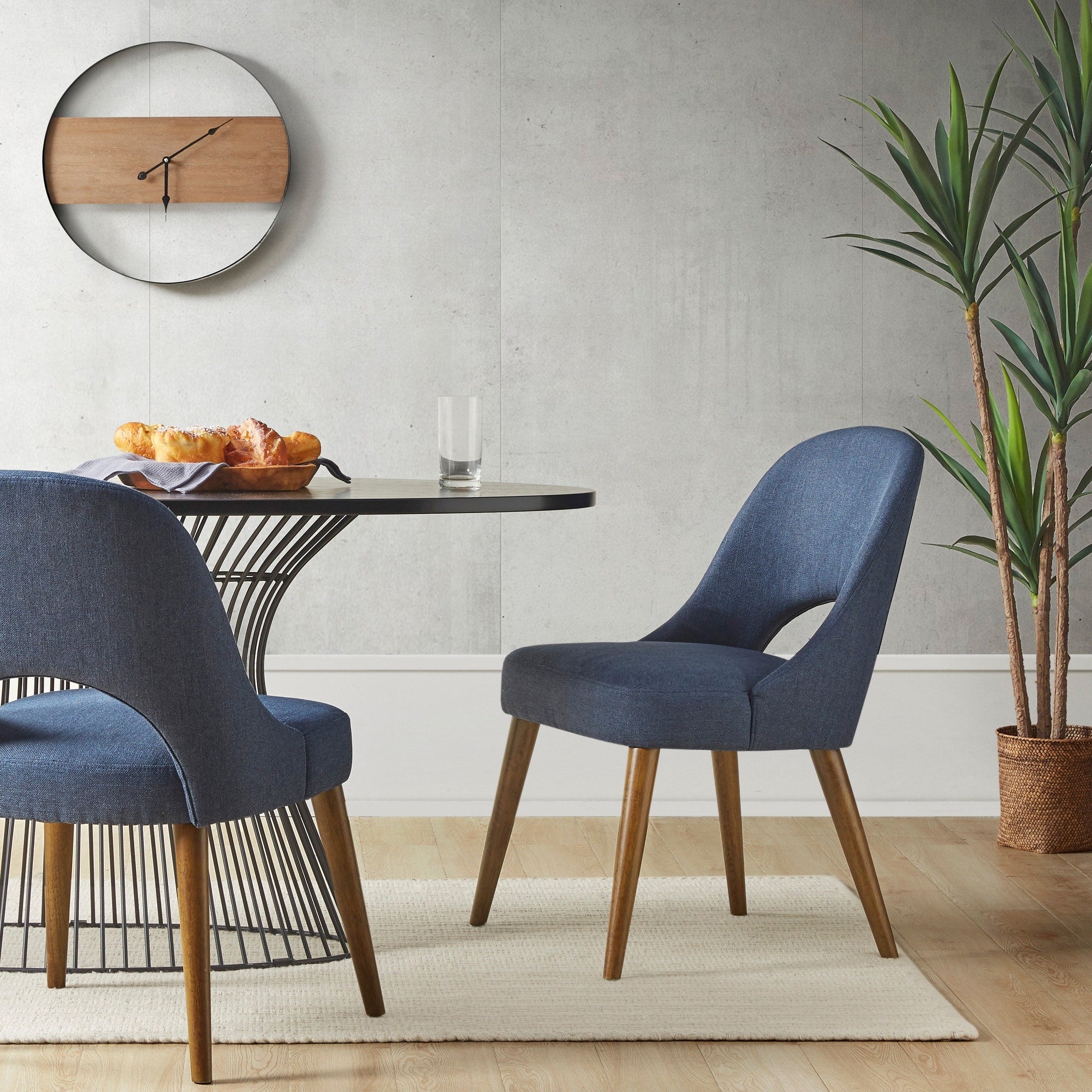 Chaises de salle à manger rembourrées INK IVY Nola avec dossier découpé (lot de 2)