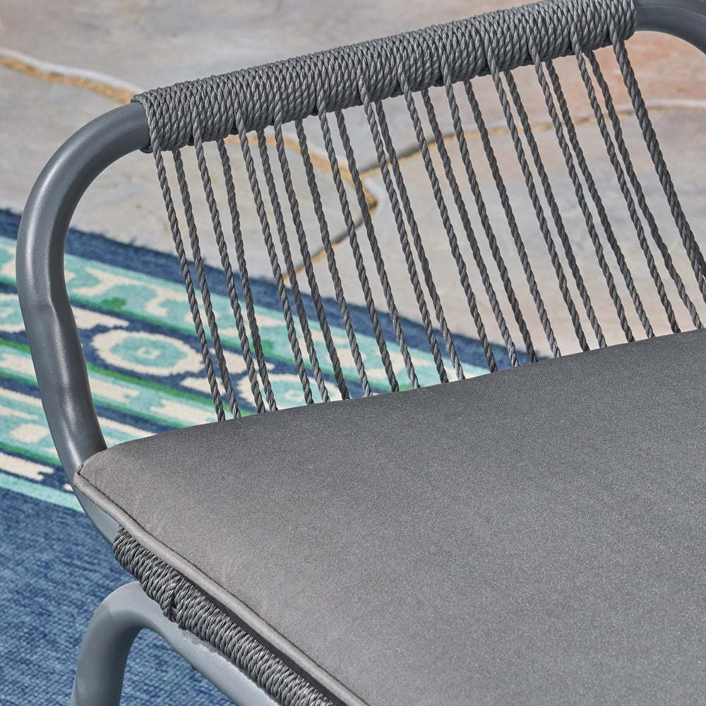 Chaises d'extérieur Idaho Rope Club (lot de 2) par Christopher Knight Home