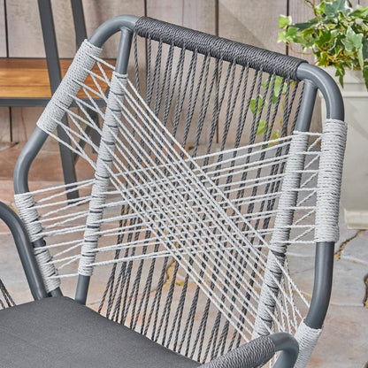 Chaises d'extérieur Idaho Rope Club (lot de 2) par Christopher Knight Home