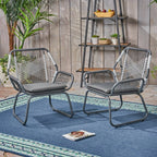 Chaises d'extérieur Idaho Rope Club (lot de 2) par Christopher Knight Home