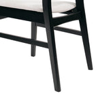 Chaise de salle à manger Abrielle en bois d'hévéa rembourrée, style milieu de siècle, par Christopher Knight Home (lot de 2)
