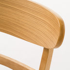 Chaise de salle à manger Abrielle en bois d'hévéa rembourrée, style milieu de siècle, par Christopher Knight Home (lot de 2)