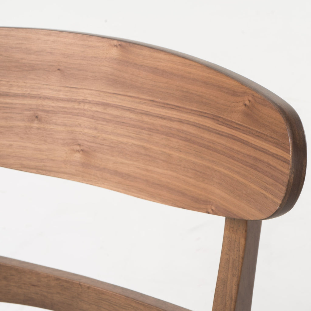 Chaise de salle à manger Abrielle en bois d'hévéa rembourrée, style milieu de siècle, par Christopher Knight Home (lot de 2)