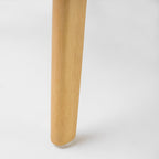 Chaise de salle à manger Abrielle en bois d'hévéa rembourrée, style milieu de siècle, par Christopher Knight Home (lot de 2)