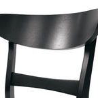Chaise de salle à manger Abrielle en bois d'hévéa rembourrée, style milieu de siècle, par Christopher Knight Home (lot de 2)