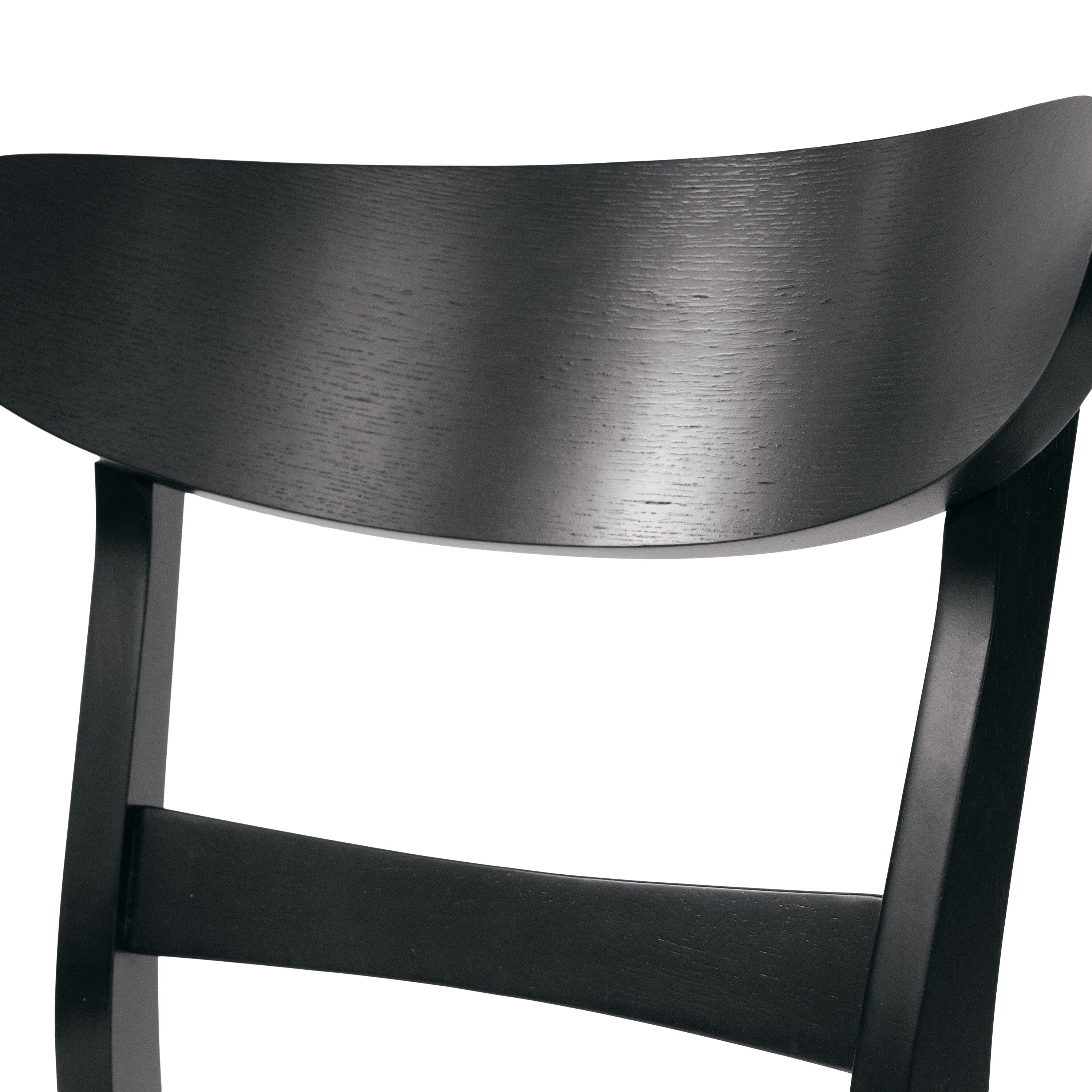 Chaise de salle à manger Abrielle en bois d'hévéa rembourrée, style milieu de siècle, par Christopher Knight Home (lot de 2)