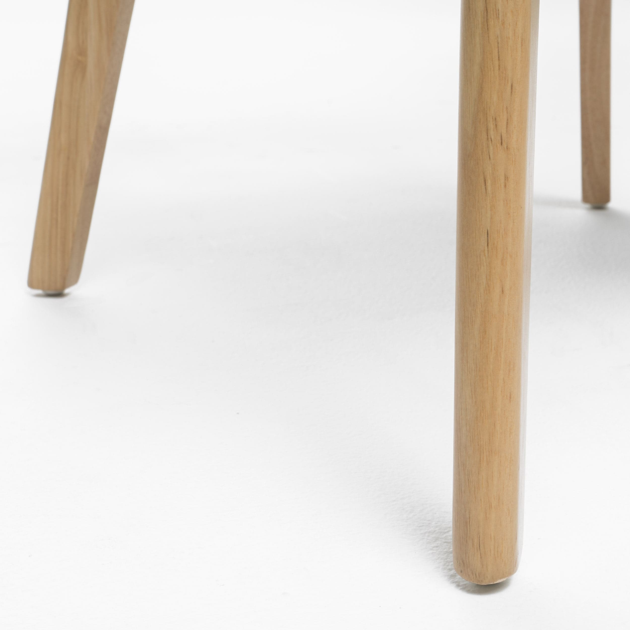 Chaise de salle à manger Abrielle en bois d'hévéa rembourrée, style milieu de siècle, par Christopher Knight Home (lot de 2)